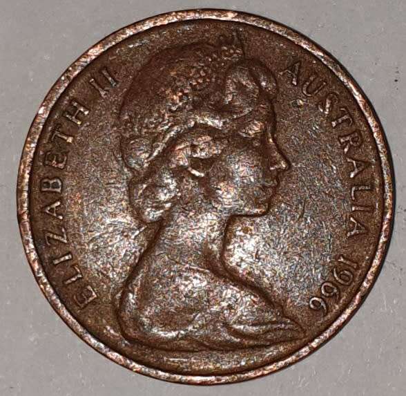 1966 - ONE CENT - 1 CENT - AUSTRALIA - BRONZE - GLIDER